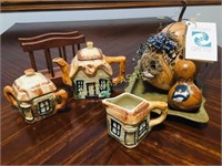Tea Set & Halloween - Fall Decor