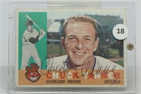 1960 Topps Chuck Tanner 279 Autographed