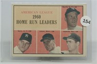 1961 Topps 44 American League Home Run Leaders