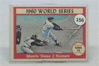 1961 Topps 307 World Series Game 2, Mickey Mantle