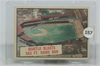 1961 Topps 406 Mickey Mantle 565 HR