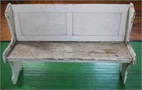 White Wooden Bench/Pew (2 of 2)