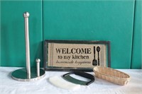 Welcome to My Kitchen Sign, Paper Towel Rack, etc