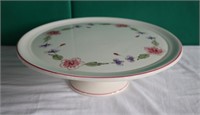 Flowered Portugese Cake Plate