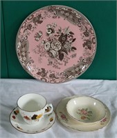 Spode Plate, Arklow Cup/Saucer, Flower Bowl/Plate