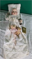 Franklin Heirloom Dolls Bisque Porcelain Doll