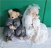 Bride and Groom Stuffed Bears