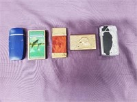 5 Assorted New Refillable Lighters