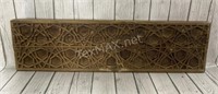 9.5x34.5in. Carved Wood Wall Decor
