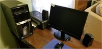 HP Computer System w/ printer, monitor & speakers