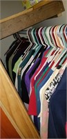 Large Lot of Tops on Hangers L/XL