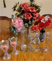 Glassware, FLowers, Candles