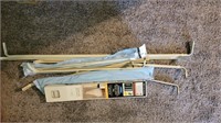 Group of Curtain rods & Mini blind