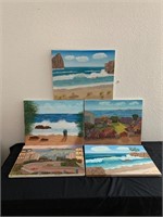 5 Oil Paintings