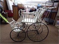 VINTAGE WICKER STROLLER