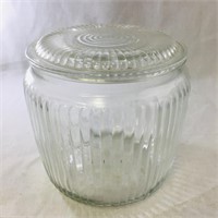Vintage Glass Cookie Jar (5 1/2" Tall)