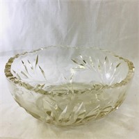 Vintage Lead Crystal Fruit Bowl (8" Diameter)