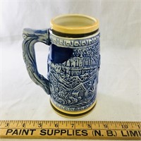 Vintage Pottery Beer Stein (6" Tall)