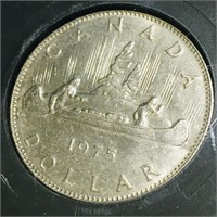 1975 Brilliant Uncirculated Canadian Dollar Coin