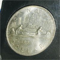 1980 Authenticated Canadian Dollar Coin