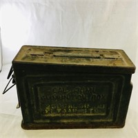 Vintage 30.Cal Ammunition Box (7" x 10 1/2")