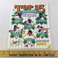 1990 Panini Top 15 Baseball Sticker Album (Unused)