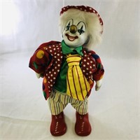 Musical Clown Doll (Working) (10 1/2" Tall)
