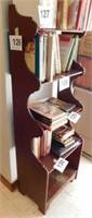 Vintage wooden bookcase, 4 shelves & storage,