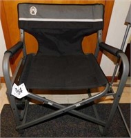 Coleman aluminum camp chair w/ side table