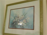 "Allen's Hummingbird" by Lena Liu matted & framed,