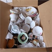 Box of Tea Cups & Saucers