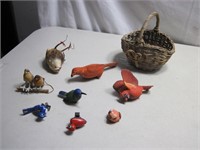 Bird Figurine/Ornament Lot