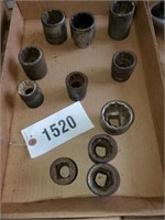 FLAT OF 11 MISC. IMPACT & OTHER SOCKETS