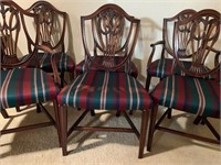 6 Chippendale Reproduction Dining Chairs
