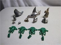 Metal Animal Figurine Lot