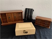 Jewelry Boxes and Travel Bag
