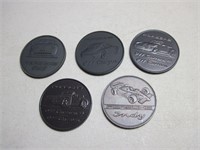 5 Porsche Christophorus Collectable Calendar Coins