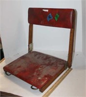 Vintage Folding Stadium Seat