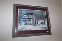 hager house in winter by pam gaver 1983