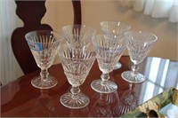 6 WATERFORD CRYSTAL 5,5 inches tall tramore