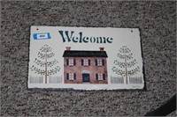 PAINTED slate welcome sign