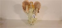 Angel Figurine With 2 Cherubs