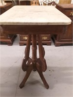 ANTIQUE  MARBLE TOP TABLE TABLE