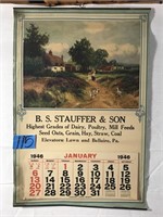 B.S Stauffer & Son 1946 Advertising Calendar