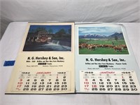 2 N.G.Hershey & Son Inc Advertising Calendar