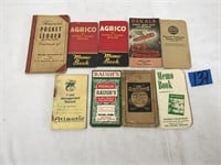 Assorted Farmers Pocket Ledger, Memo Book Etc