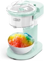 Shaved ice machine with stainless steel blades
