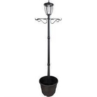Fusion Solar Lamp Post with Planter