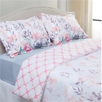 HomeSuite Meadow 3-Piece Comforter Set |Queen