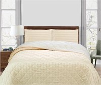 St. Clair Plush Embossed Stripe Down Double/Queen